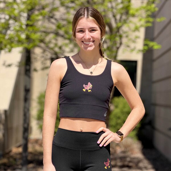 Nike Women's Walking Cy Black Performance Longline Bra